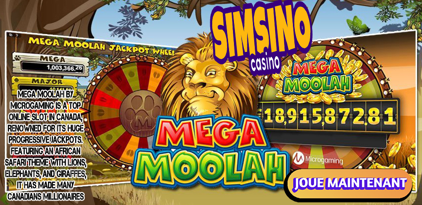 Machine à sous Mega-Moolah-Jackpot dans Simsino