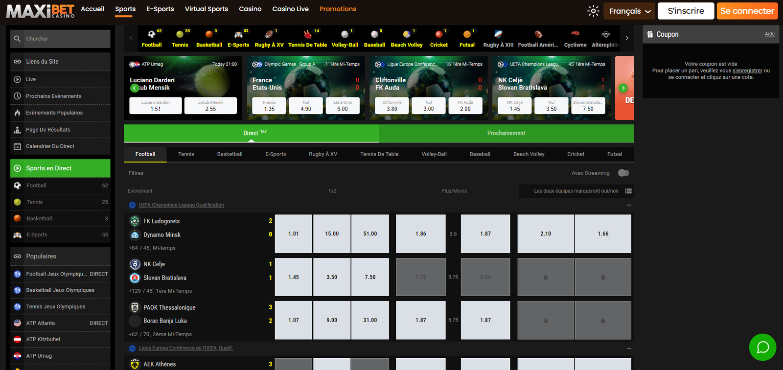 Maxibet Casino sports book