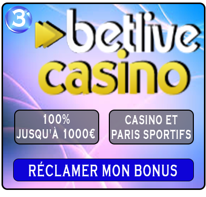 betlive Casino Welcome Bonus Button