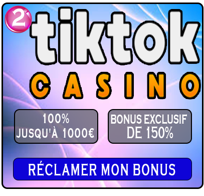 tiktok Casino Welcome Bonus Button