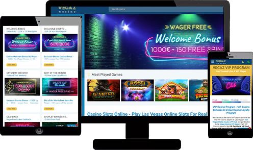 2. Vegaz Casino: 1000€/$ Welcome Bonus + 150 Free Spins Wager-Free